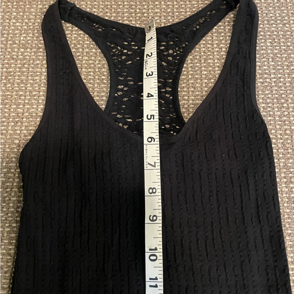 Intimately  Free People Black Ribbed Tank Open Back Size XS / S - Picture 6 of 6